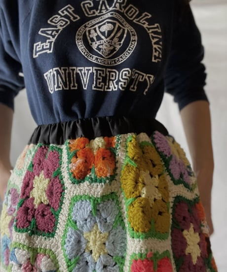 【RE;CIRCLE】 RE Granny Knit Long Skirt⑧/211014-028
