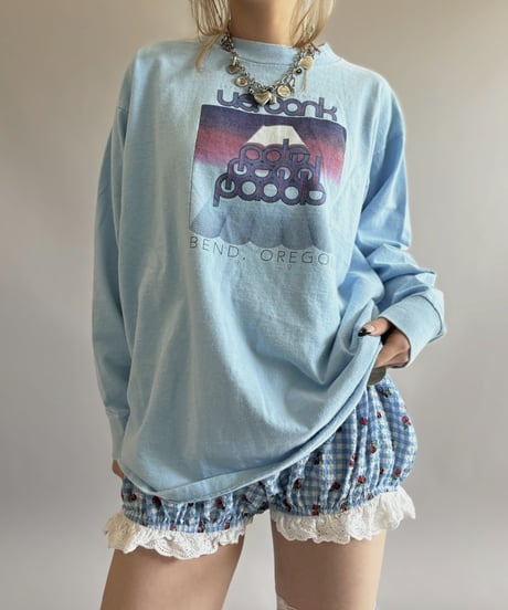 【USED】 Made In USA 90's ONEITA U.S. bank L/S Tee / 260418-007