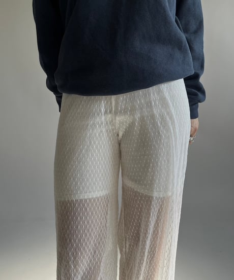 【USED】 Pattern Sheer Pants /250118-011