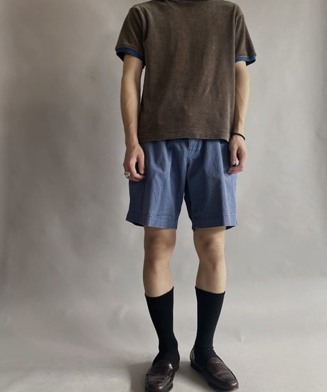 【USED】 S/S pile ringer T-shirt / 230605-005