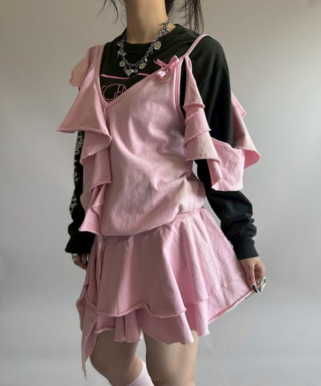 【USED】 Asymmetry Design Sweat One-Piece / 260404-027