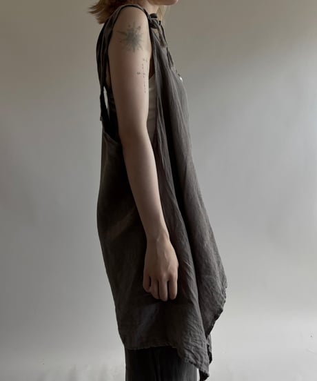 【USED】 MADE IN ITALY 100% LINEN N/S One-Piece / 250816-013
