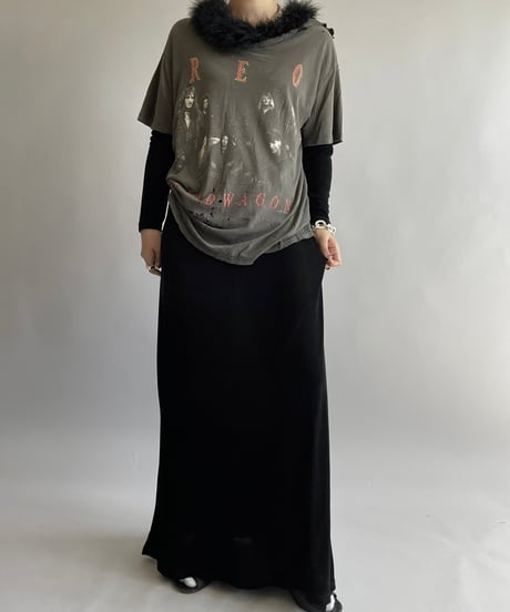 【USED】 Fur Long One-Piece/241006-026