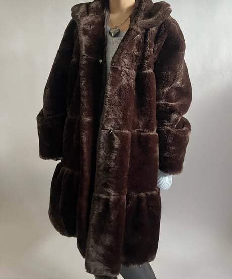 【USED】  Fake Fur Coat /241221-022