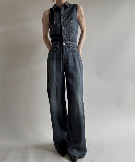 【USED】 Dead Stock rag & bone Denim Print All in One  / 250628-024