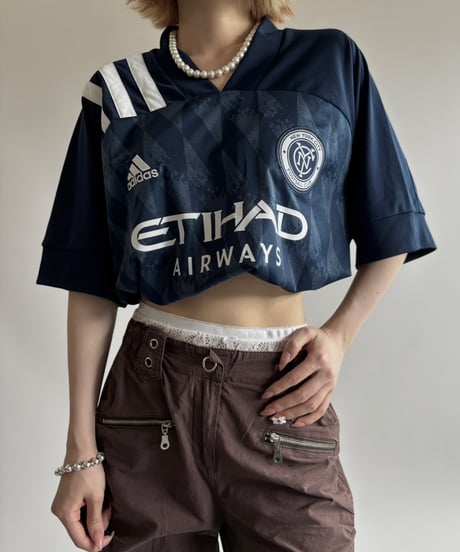 【USED】 adidas 20~21's New York City FC Soccer Shirt  / 250607-002