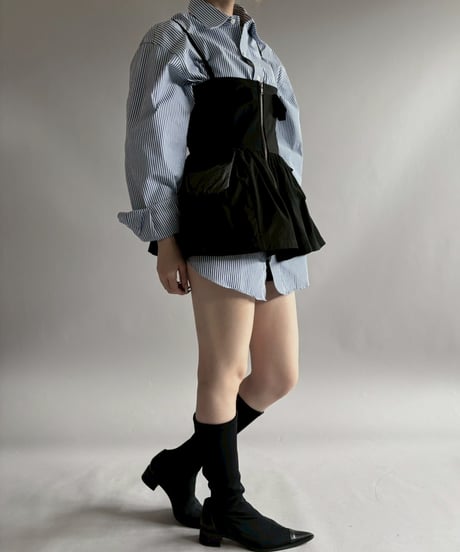 【RE;CIRCLE】 RE U.S Military Rebuild Mini One-Piece Black / 260423-005