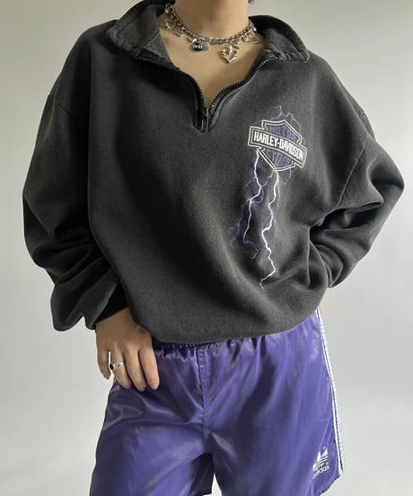 【USED】 Made in USA Harley-Davidson Half Zip Top /250125-009
