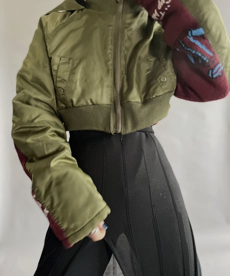 【RE;CIRCLE】 RE Short Soccer Muffler MA-1 / 230126-019
