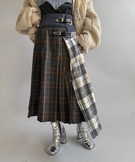 【RE;CIRCLE】 RE Kilt Long Skirt / 250102-015