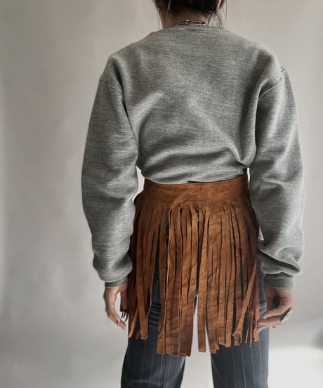 【USED】 Russele Long Sleeved Sweat Shirt Light Gray / 230128-001