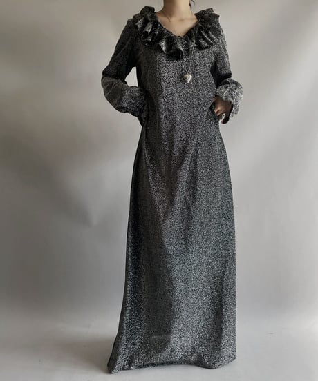 【USED】L/S Lame Long One-Piece/ 212028-027