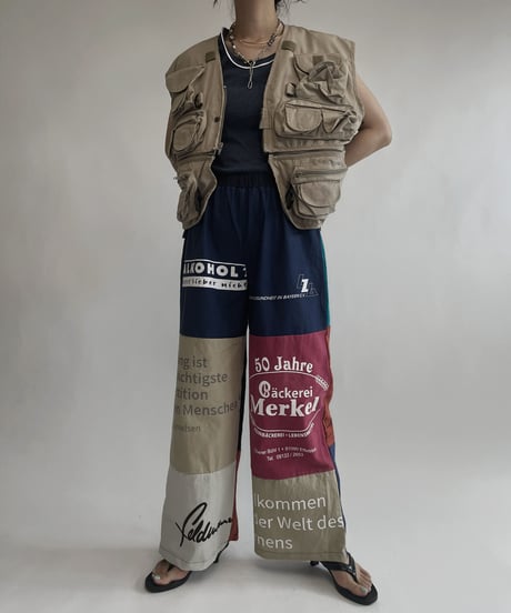 【RE;CIRCLE】 RE Eco-Friendly Bag Pants Navy Blue / 220804-013