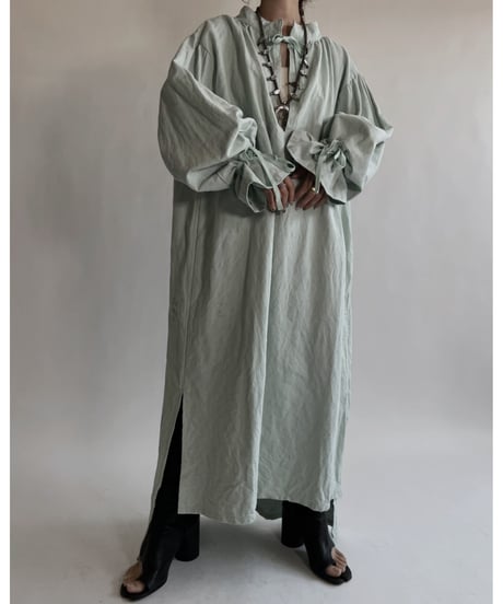 【RE;CIRCLE】RE Dyed French Mattress Cover One-piece -Aqua Green- / 220512-010