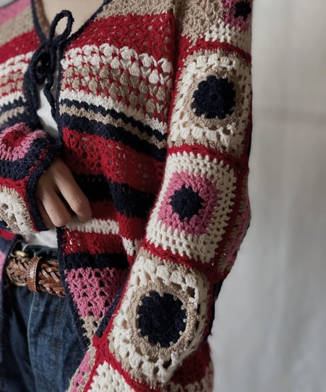 【USED】  Crochet L/S Cardigan/210825-046