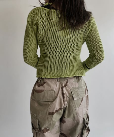 【USED】 Crochet Long Sleeves Top / 220430-005