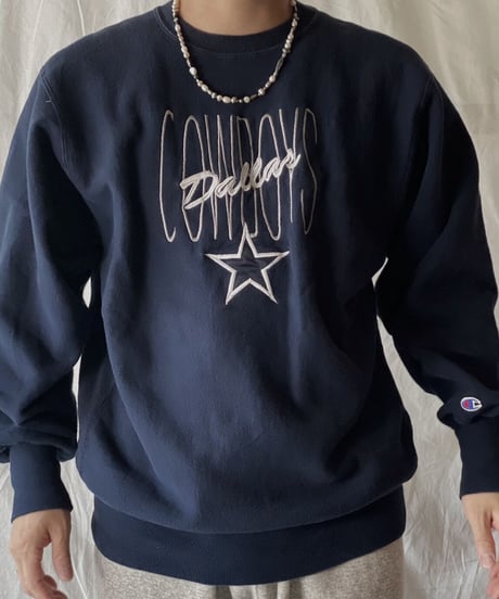 【USED】 90's USA Champion Reverse Weave Dallas/210324-019