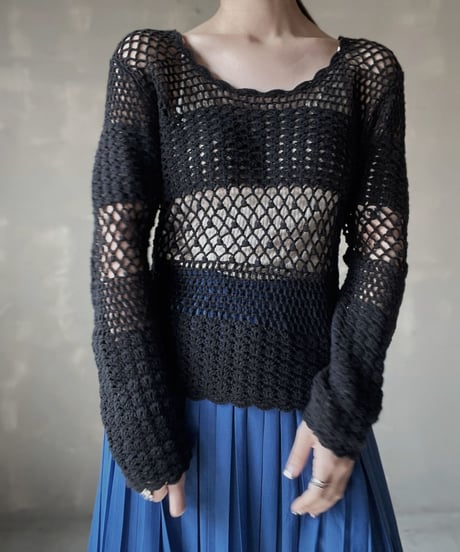 【USED】Crochet L/S Top/ 220319-017