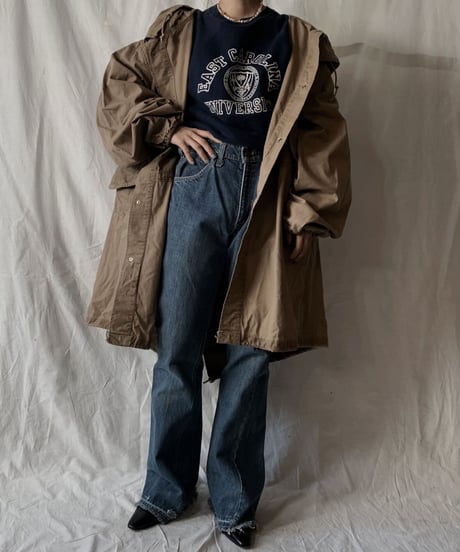 【MEND】 Dyed Beige US Snow Hoodie / 201125-033
