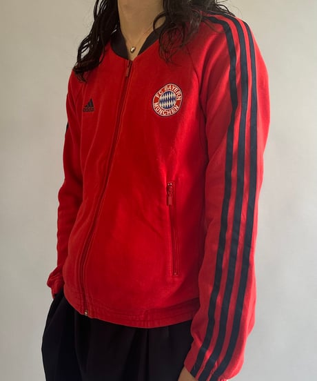 【USED 】adidas BAYERN Soccer Jersey Top /240603-058