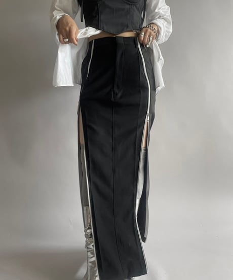 【RE;CIRCLE】 Re Front Zip Skirt/ 241003-002