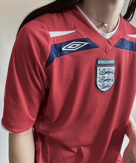【USED】 UMBRO 08~10's ENGLAND Soccer Shirt/ 250607-055
