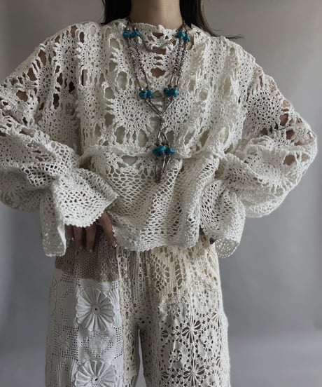 【RE;CIRCLE】 RE Crochet Kirikae Top / 230330-012