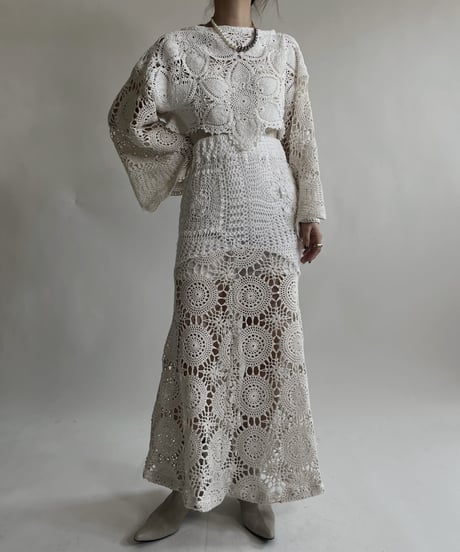 【RE;CIRCLE】 RE Crochet Lace Mermaid Skirt / 220427-018