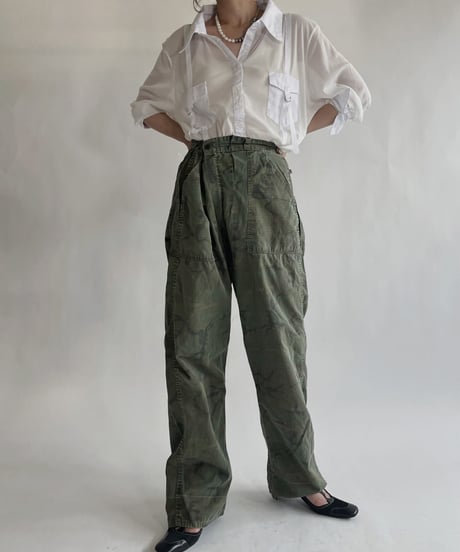 【USED】 Army Camouflage Pants / 220604-014