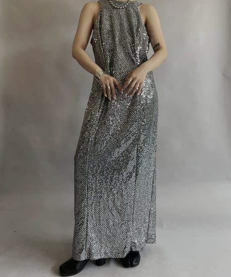 【USED】Sleeveles Spangle  One Piece/ 230603-026