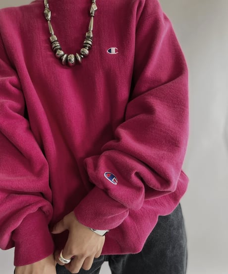 【USED】  Champion Reverse weave Pink / 220917-018