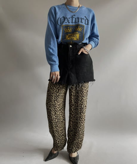 【USED】POLO LARPH LAUREN Leopard Patterned Sheer Pants/231014-023