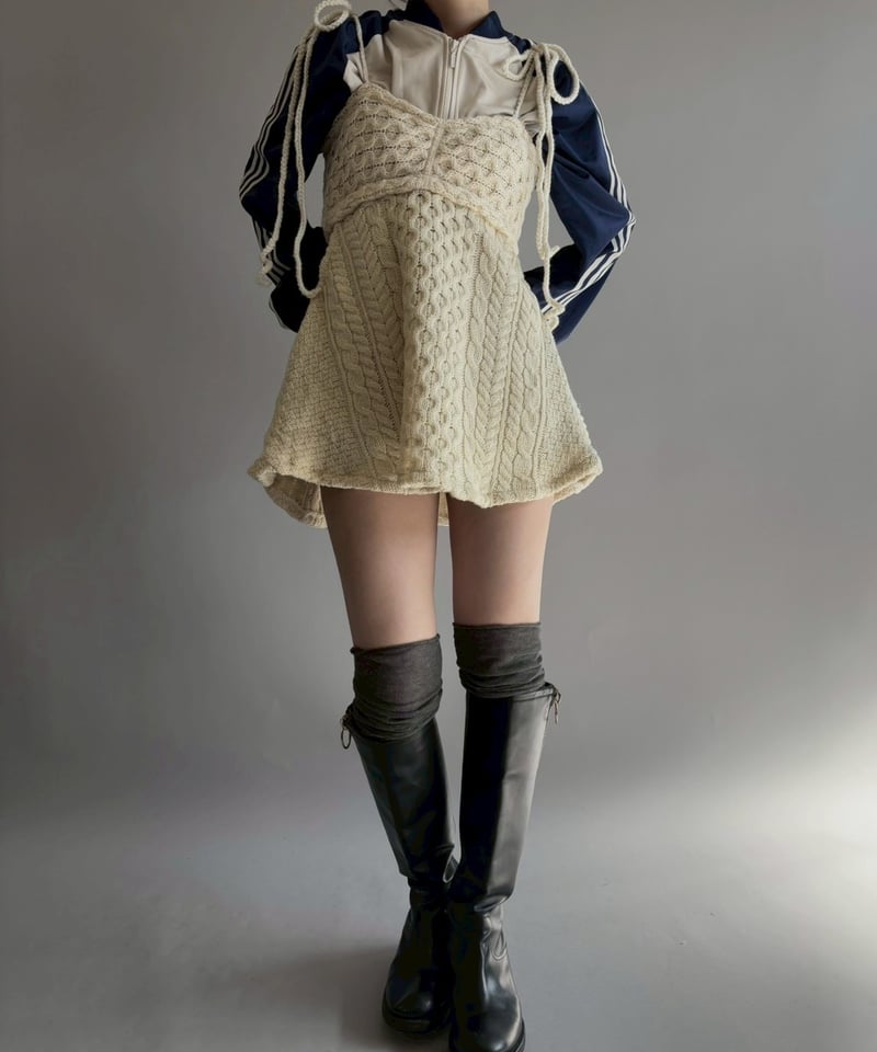 RE;CIRCLE】 RE Aran Side Slit Camisole Mini One