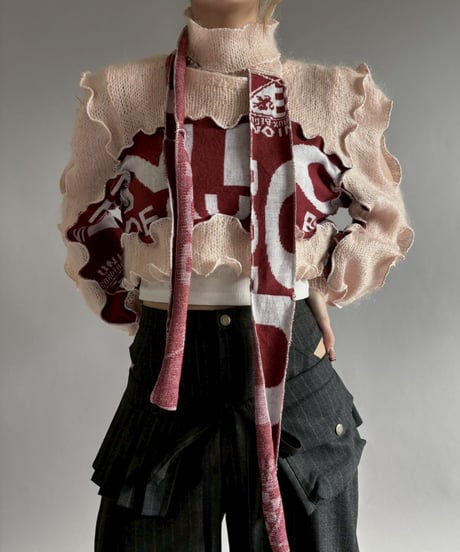 【RE;CIRCLE】 RE Mellow Knit Top + Tie / 260122-007