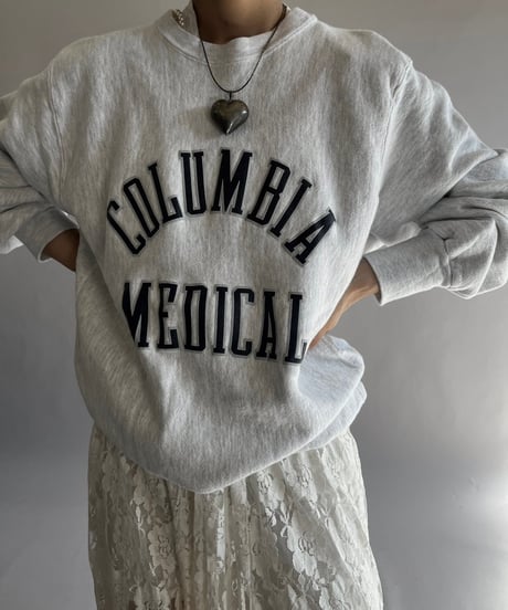 【USED】  Made in USA 90's MVP Reverse Type COLUMBIA MEDICAL Sweat Top /241019-016