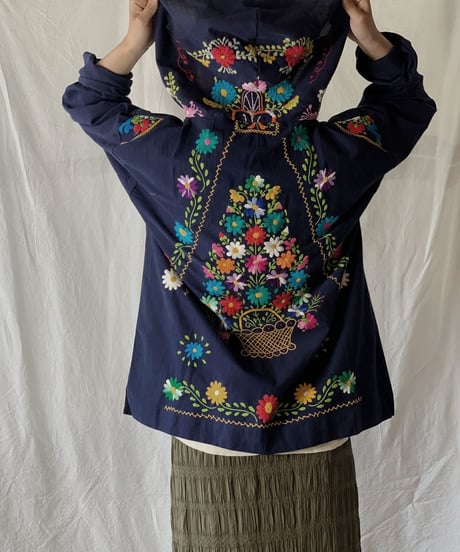 【RE;CIRCLE】RE Embroidery Ethnic Mexican Parker ②/210617-020