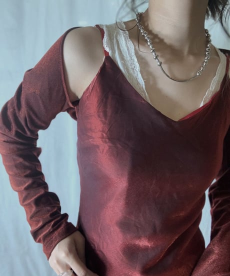 【USED】 See-through L/S Top/210714-037