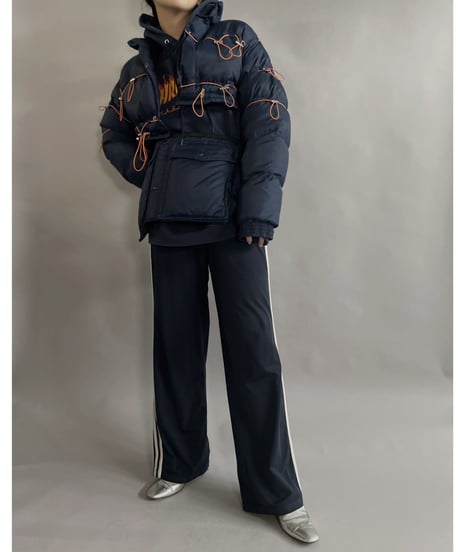 【RE;CIRCLE】 RE Draw Code Short Down Jacket + Waist Bag / 240104-019