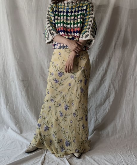 【RE;CIRCLE】 RE Granny Knit Top②/210421-007