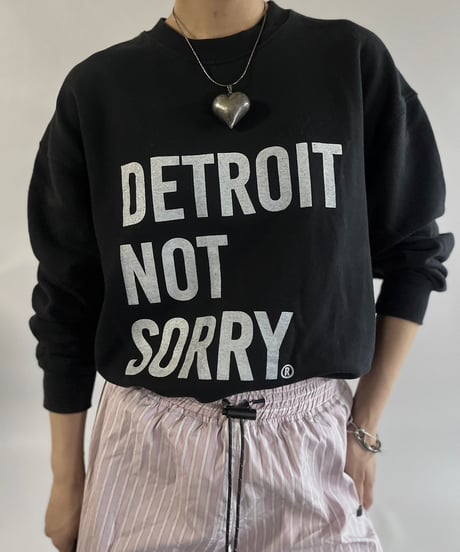 【USED】DETROIT NOT SORRY L/S Sweat Top /241109-023