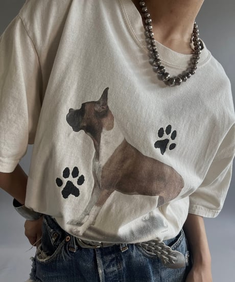 【USED】 Dog Print T-Shirt /240824-002