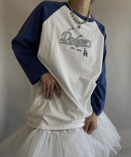 【USED】 S/S Dodgers raglan T-shirt / 230603-006