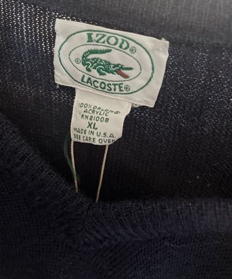 【USED】 IZOD Lacoste Acrylic Pullover Navy / 230204-003