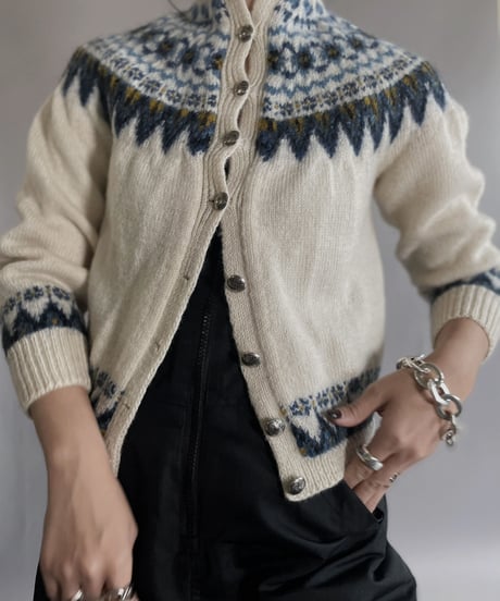 【USED】   Nordic Knit Cardigan / 221203-001