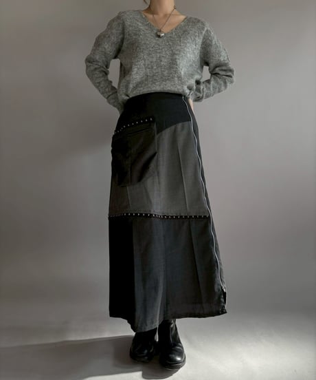 【 RE;CIRCLE】 RE Suit Asymmetry Long Skirt / 260129-006