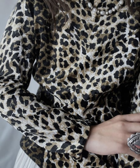 【USED】  Leopard Patterned Leotard/210921-027