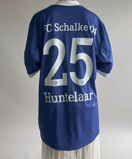 【USED】 adidas 12~13's Schalke 04 HUNTELAAR Soccer Shirt/ 250607-024