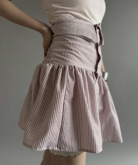 【RE;CIRCLE】  RE Stripe Shirt Mini One-Piece / 260611-001