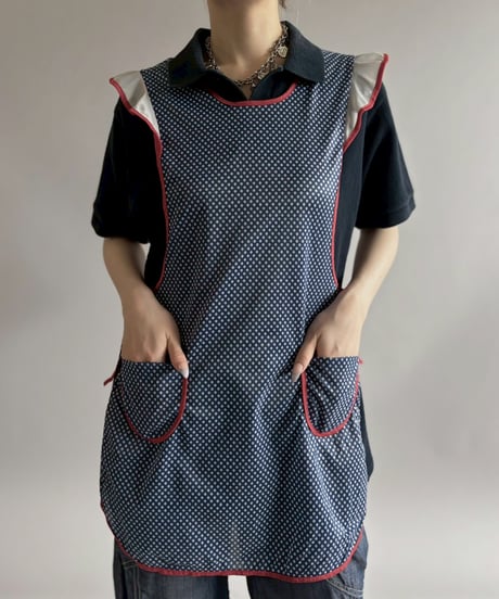【USED】 Dot Pattern Euro Apron / 260425-027