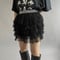【USED 】Tiered Sheer Mini Skirt/ 240622-007
